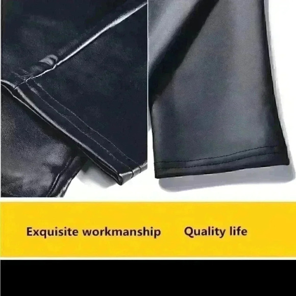 New Solid Faux Leather legging - Picture 8 of 16